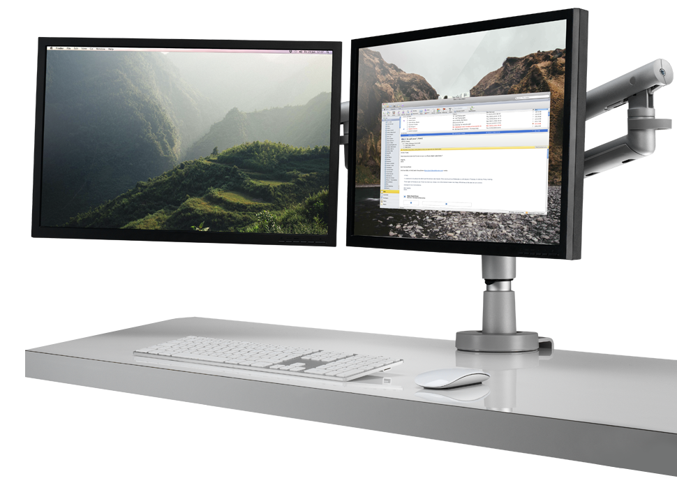 办公辅件|显示器支架|办公安博网页版|安博anbo（中国）安博网页版|Wishbone 台面显示屏（立柱）支架